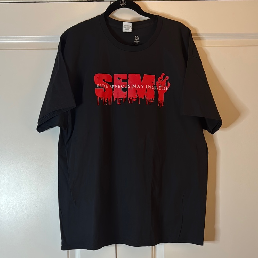 Side Effects May Include SEMI Metal Band Zombie Graphic Tee XL Black Horror